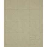 Sol LeWitt, American 1928-2007- Lines and Gradations of Lines, 1971; pencil on card, signed and