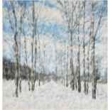 Leonid Nikolaevich Lazarev, Russian 1937-2021- Trees in snow, 1995; photograph, signed, dated and