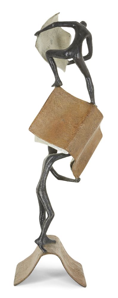 Tolla Inbar, German b.1958- Write and Read, 2005; bronze, signed, dated 2005 and numbered AP 5/8 - Bild 3 aus 3