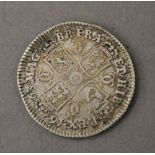 A 1663 Charles II shilling