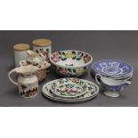 A quantity of Spode, Portmeirion, Masons Christmas Village, etc.