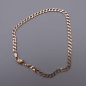 A 9 ct gold bracelet. 4.