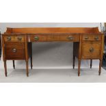 A 19th century mahogany sideboard. 205 cm wide.