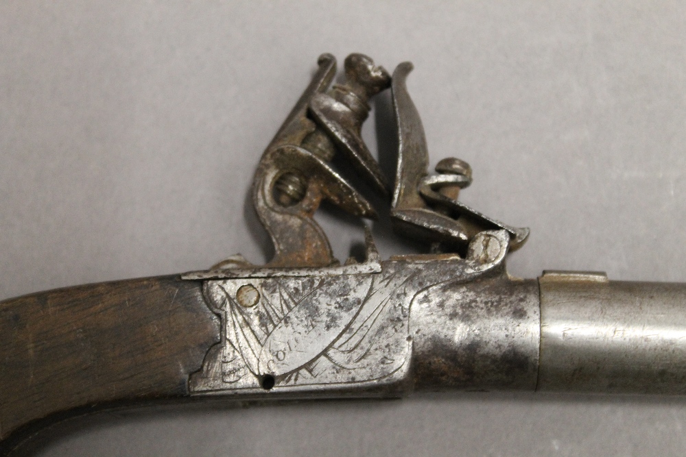 A flintlock pocket pistol. 14.5 cm long. - Image 3 of 3