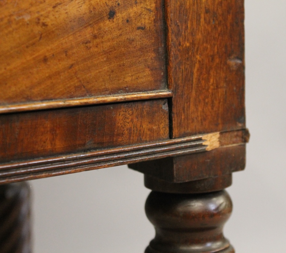 A 19th century mahogany bow front sideboard. 106 cm wide. - Image 6 of 8