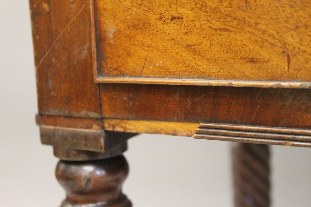 A 19th century mahogany bow front sideboard. 106 cm wide. - Image 5 of 8