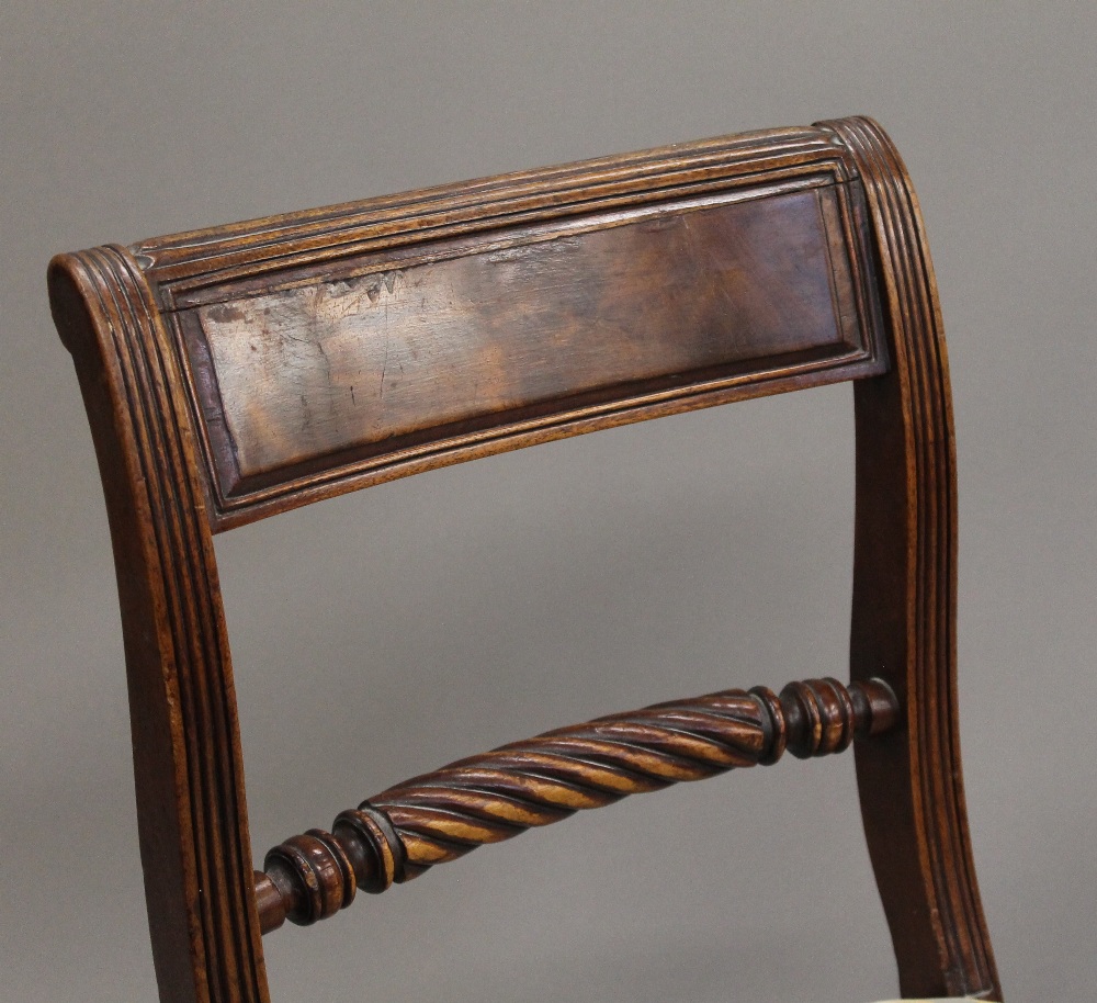 A set of four 19th century mahogany dining chairs. 48 cm wide. - Image 8 of 8