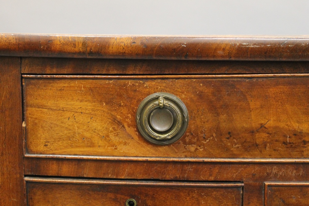 A 19th century mahogany bow front sideboard. 106 cm wide. - Image 3 of 8