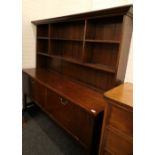 A late 19th/early 20th century oak dresser. 195 cm wide.