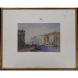 WILLIAM CALLOW, Venice, print, framed and glazed. 31 x 21 cm.