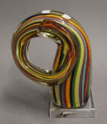 A large Murano glass sculpture. 22 cm high.