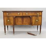 WITHDRAWN An early 19th century mahogany sideboard. 159 cm wide.