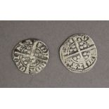Two Edward I or II pennies