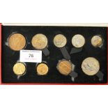 A 1950 proof coin set.