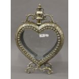 A heart shaped lantern. 52 cm high.