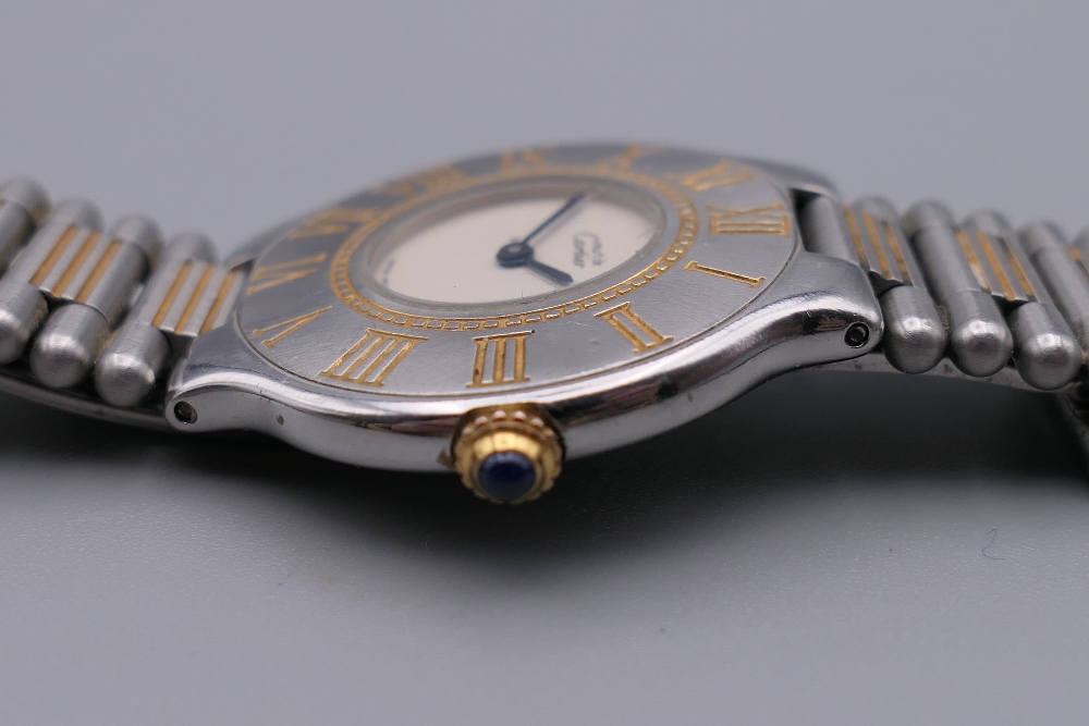 A Must De Cartier wristwatch. 3.75 cm wide. - Image 5 of 8