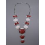 A dress necklace. 52 cm long.