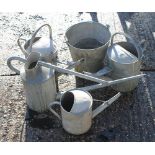 A quantity of watering cans, etc.