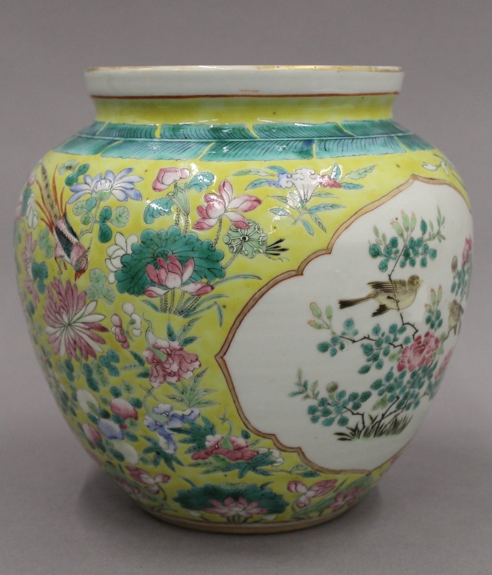 A Chinese famille jeune vase. 20 cm high. - Image 2 of 17