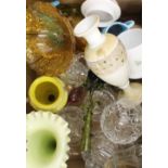 A quantity of various art glass, etc.