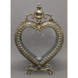 A heart shaped lantern. 52 cm high.