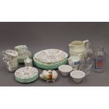 A Minton Haddon Hall pattern tea set and various ceramics, etc.