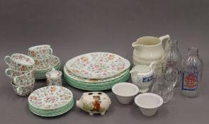 A Minton Haddon Hall pattern tea set and various ceramics, etc.