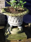 A large garden urn. 80 cm high.