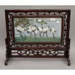 A Japanese table screen. 52.5 cm wide, 46 cm high.