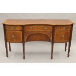 A modern 19th century style mahogany sideboard. 170 cm wide.