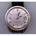 A gentleman's Omega Seamaster Electronic F300Hz Chronometer wristwatch,