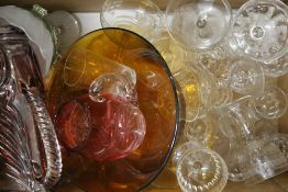 A large quantity of various glassware