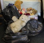 A large collection of vintage and other teddy bears