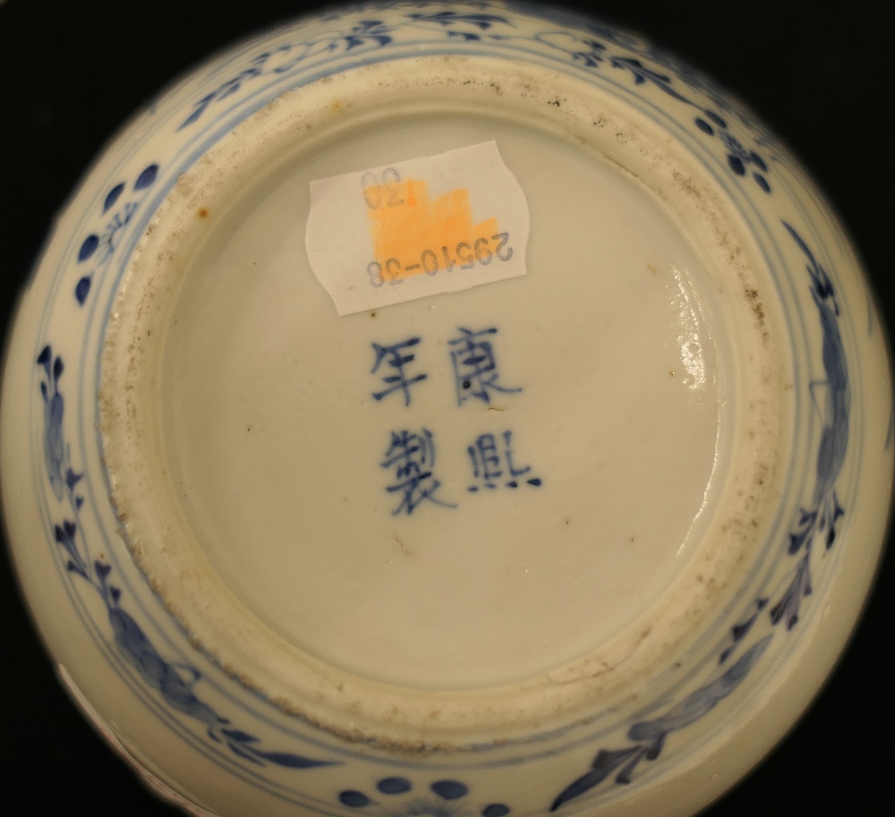 An 18th century Chinese blue and white porcelain bowl and a 19th century blue and white porcelain - Image 11 of 20