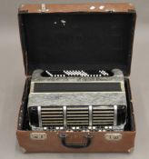 A boxed Morba accordion.