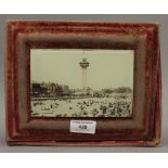 A Victorian box topped with a photograph of Great Yarmouth.