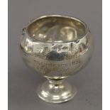 A small silver trophy, with inscription for ''Transport Driving Competition M.G.