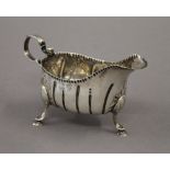 An Irish silver sauce boat, hallmarked for Dublin, maker's mark of Matthew West 1765-1792. 15.