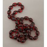 A string of red beads