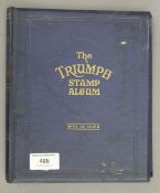 A vintage stamp album