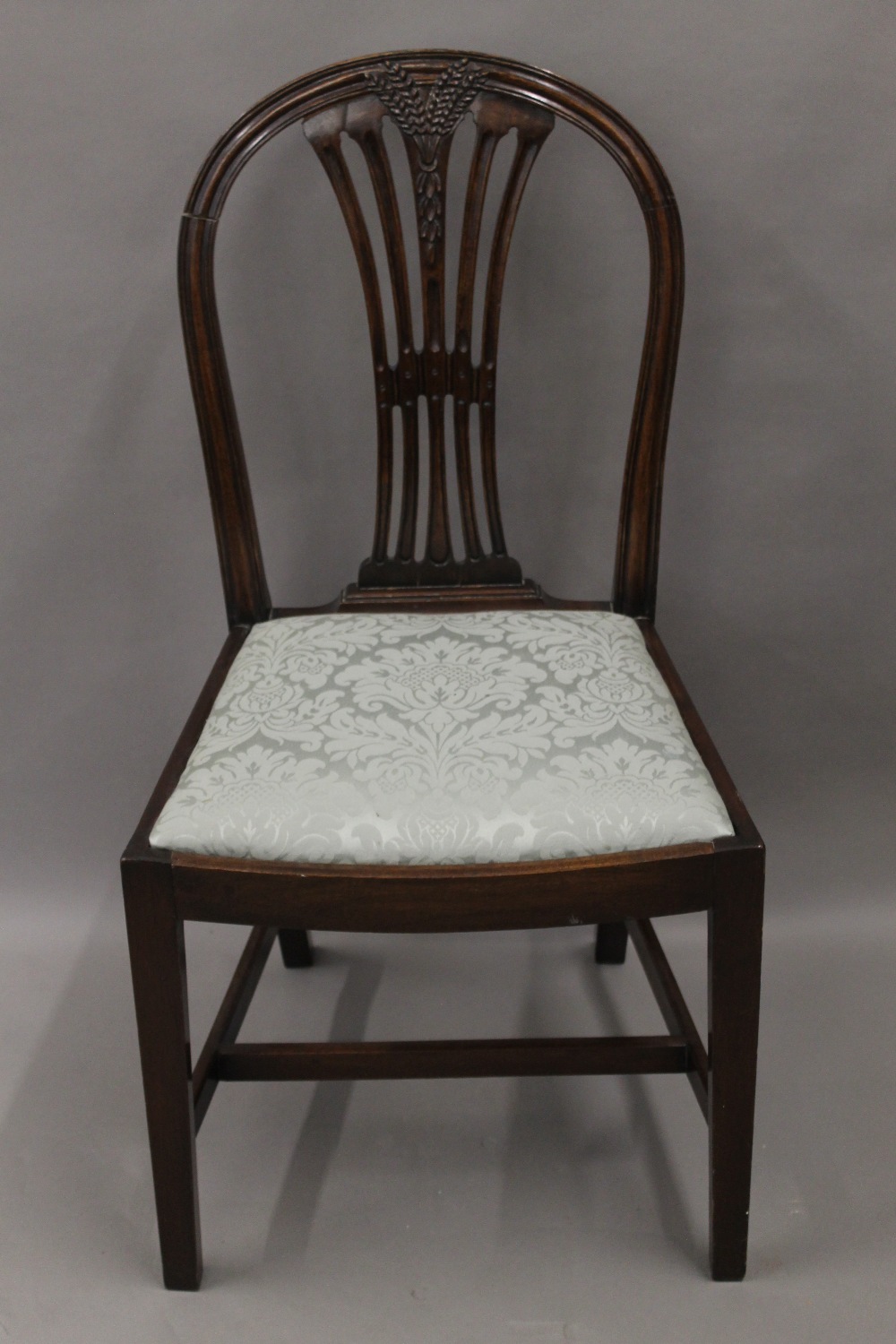 Three pairs mahogany dining chairs. - Image 4 of 6