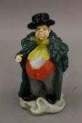 A Bohemian glass model of Mr Bumble.