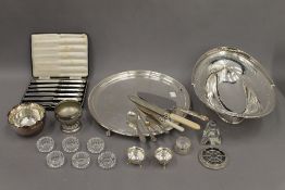 A quantity of silver plate