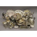A large quantity of silver plate