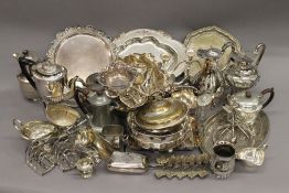 A large quantity of silver plate