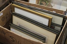 A quantity of various 19th century framed prints