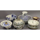 A quantity of various ceramics,