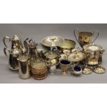 A large quantity of silver plate
