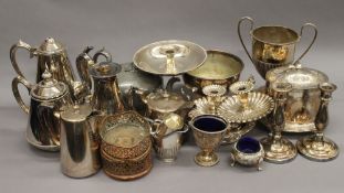 A large quantity of silver plate