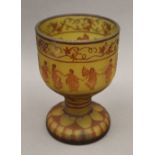 A cameo glass vase. 21 cm high.